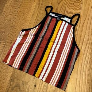 Forever 21 striped crop top small